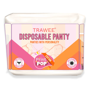 Trawee Disposable Panties – Rash - Free Antibacterial - XS Disposable Maternity Panty