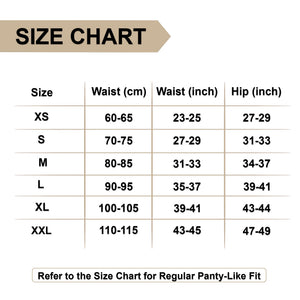 Trawee Travel Disposable Panty for Comfort & Versatility, 6 Sizes Pack of 5 - TF001A - 0XS