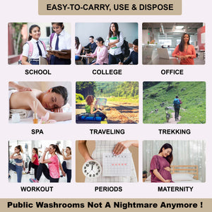 Trawee Travel Disposable Panty for Comfort & Versatility, 6 Sizes Pack of 5 - TF001A - 0XS