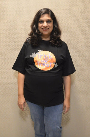 Trick Or Treat Unisex Womens T shirt - TWUS-TRTT-S