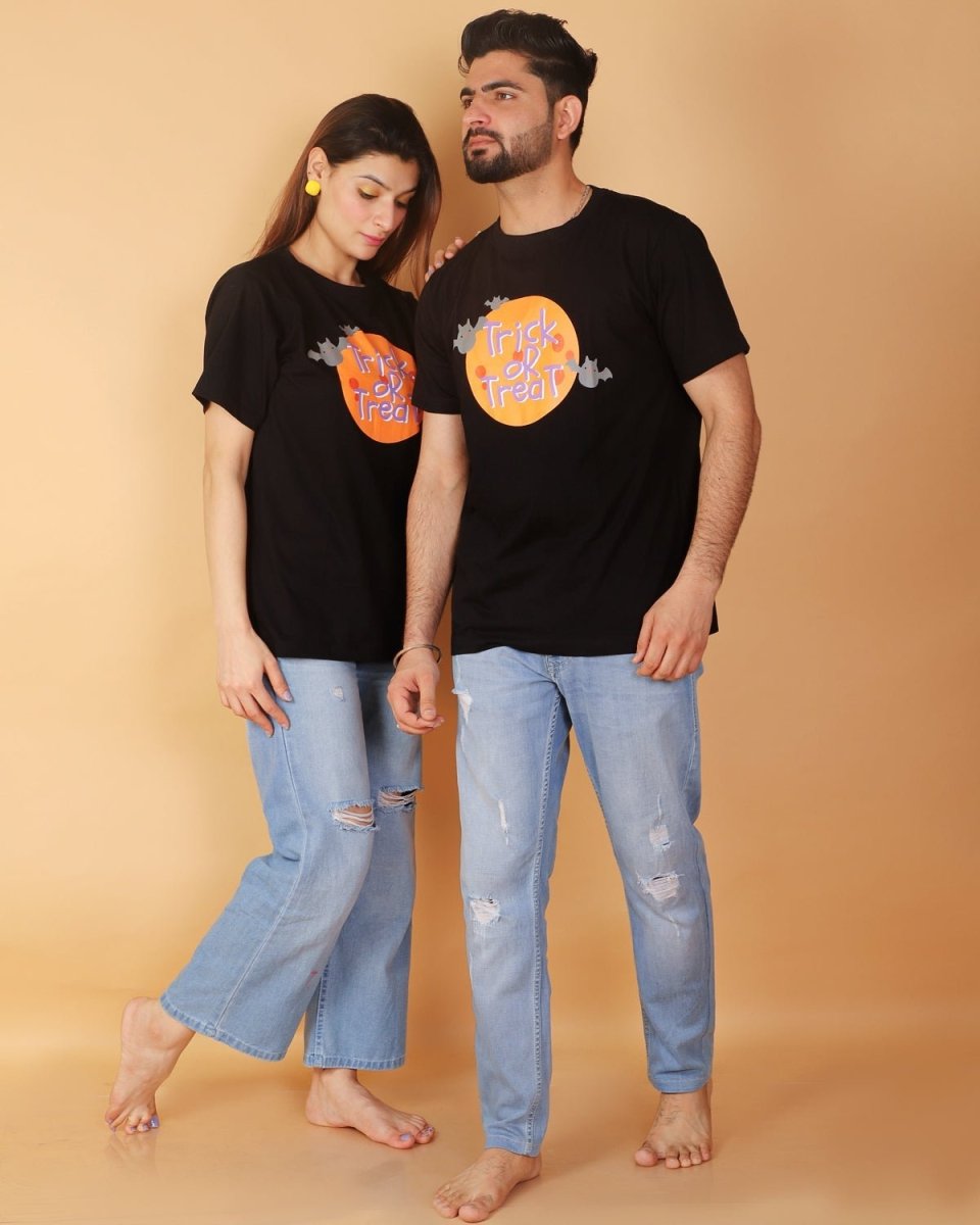 Trick Or Treat Unisex Womens T shirt - TWUS-TRTT-S
