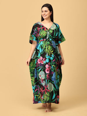 TropiGal Maternity and Nursing Kaftan Nighty - NW - SK - TRPG - S