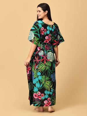 TropiGal Maternity and Nursing Kaftan Nighty - NW - SK - TRPG - S