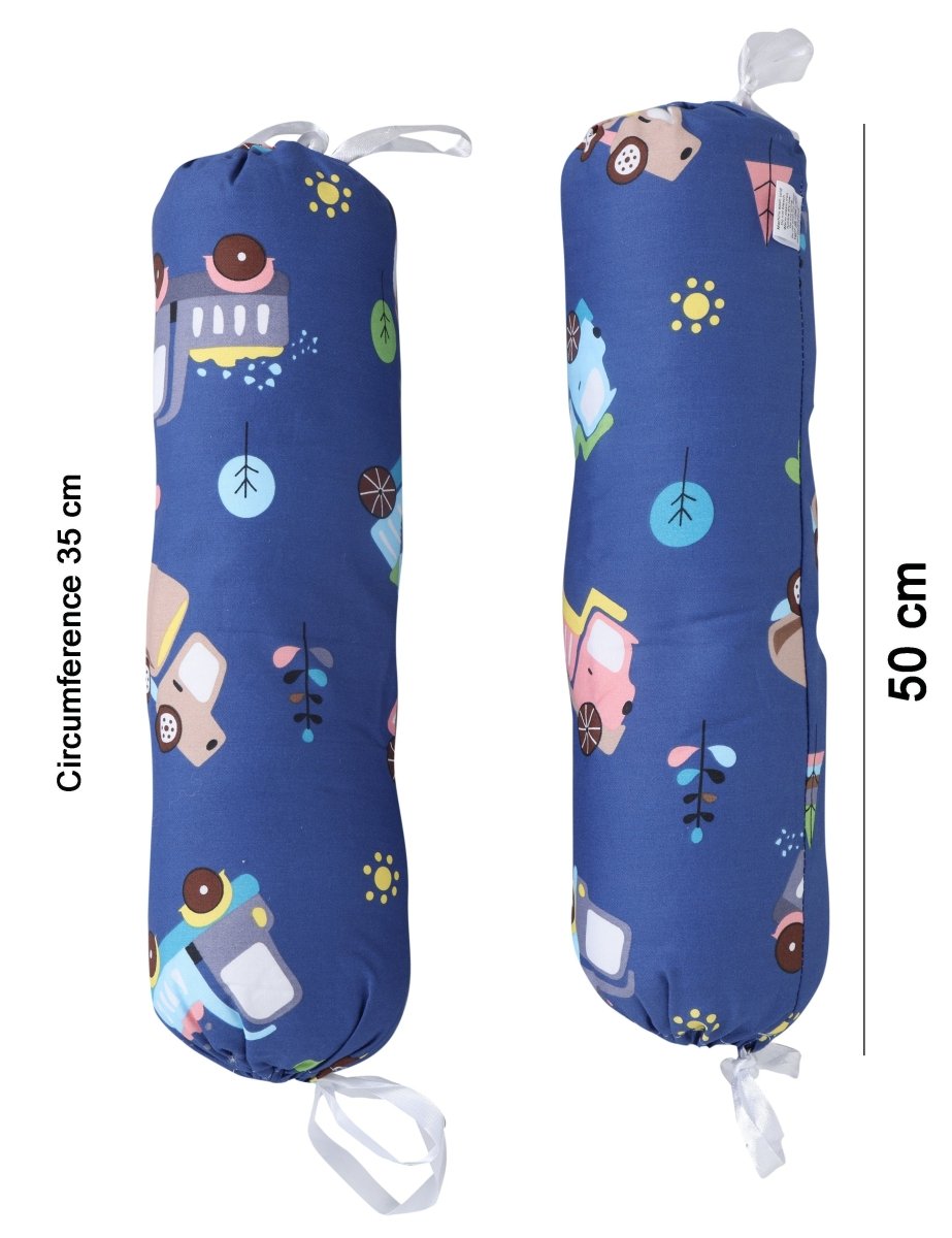 Truck Tunes-Head Pillow, Bolster Pillow, and Baby Nest Sleeping Bag Portable Bed - MBNP-TRCKTN