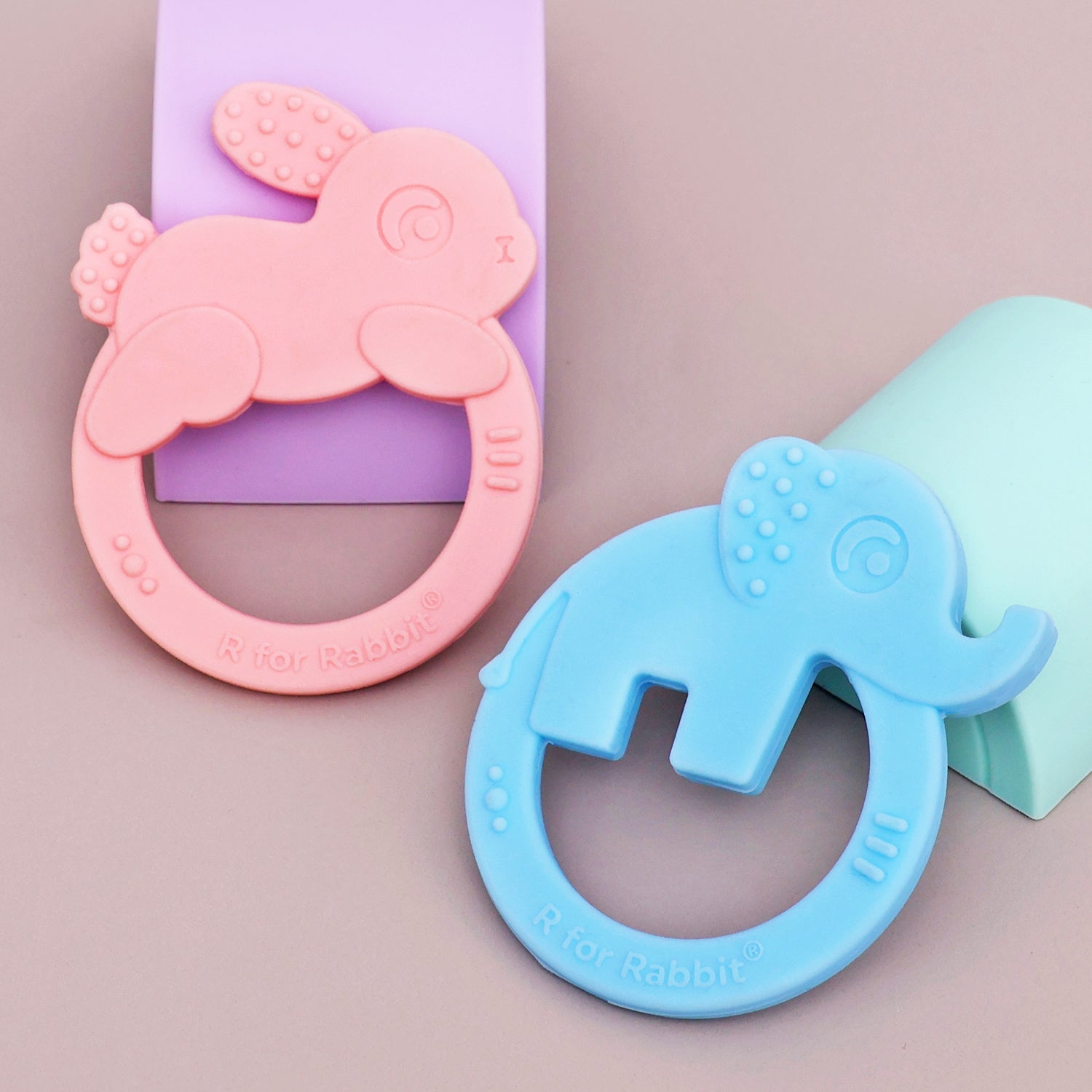 R for Rabbit Tiny Bites Zoobie Teethers (Pack of 2)