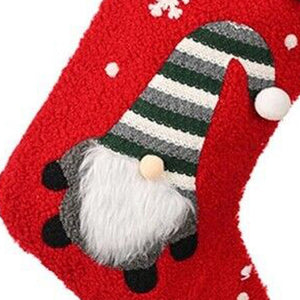 Tufting & Crochet Red Santa christmas Stockings, 16 inches for christmas gifts and christmas decor - Little Surprise BoxTufting & Crochet Red Santa christmas Stockings, 16 inches for christmas gifts and christmas decor