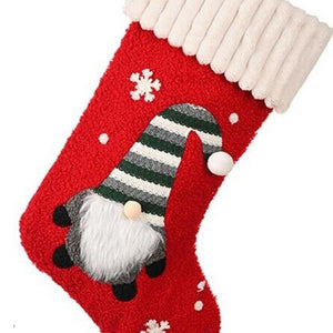 Tufting & Crochet Red Santa christmas Stockings, 16 inches for christmas gifts and christmas decor - Little Surprise BoxTufting & Crochet Red Santa christmas Stockings, 16 inches for christmas gifts and christmas decor