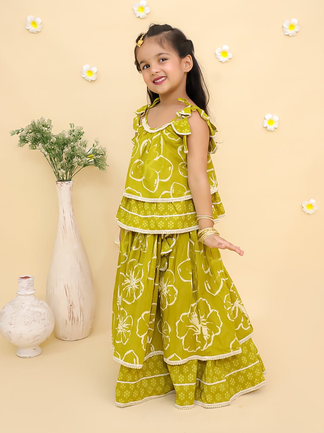 Turmeric Glow Girls Lehenga Set - KES - RA - TMRG - 0 - 6