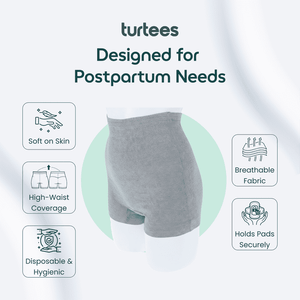 Turtees Disposable Postpartum Underwear 8Pcs - Maternity & Postpartum Care