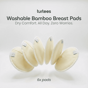 Turtees Washable Nursing Pads 6 Count | The Mom Store - BreastPad