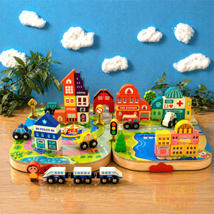 Turtle Bee Wooden Blocks 57pcs STEM Building Set | The Mom Store - Building Blocks