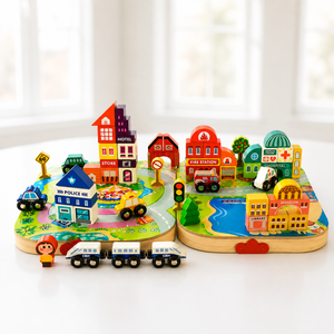 Turtle Bee Wooden Blocks 57pcs STEM Building Set | The Mom Store - Building Blocks