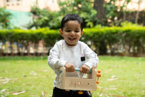 TurtleBee 29Pc Wooden Tool Box Set for Kids | The Mom Store - Pretend & Play Toys