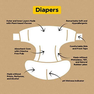TurtleBee Bamboo Diaper Pants | Pack of 3 | Medium Size (9 - 14 Kgs) - BDPM03