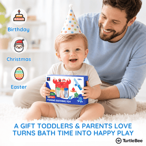 TurtleBee Magnetic Fishing Bath Toy Set for Toddlers 1-3 Years - Kids Toys