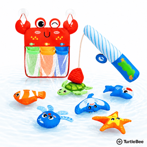 TurtleBee Magnetic Fishing Bath Toy Set for Toddlers 1-3 Years - Kids Toys
