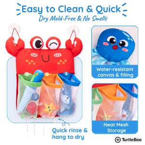 TurtleBee Magnetic Fishing Bath Toy Set for Toddlers 1-3 Years - Kids Toys