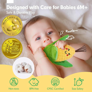 TurtleBee My First Veggie Basket 16Pcs Montessori Sensory Toy 6-12M - Kids Toys