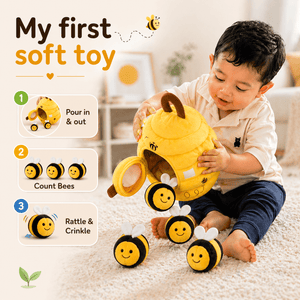 TurtleBee Sensory Beehive Toy for Babies | The Mom Store - Learning and Educational Toys
