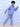 Twinning Combo: Blue Snuggles Womens and Kids Fleece Co - ord Sets - TWN2 - SD - BSWKFC