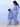 Twinning Combo: Blue Snuggles Womens and Kids Fleece Co - ord Sets - TWN2 - SD - BSWKFC