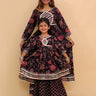 Twinning Combo - Kaali Katha Womens Kurta Set with Girls Anarkali Sharara Set - TWN2 - KAKWPGA