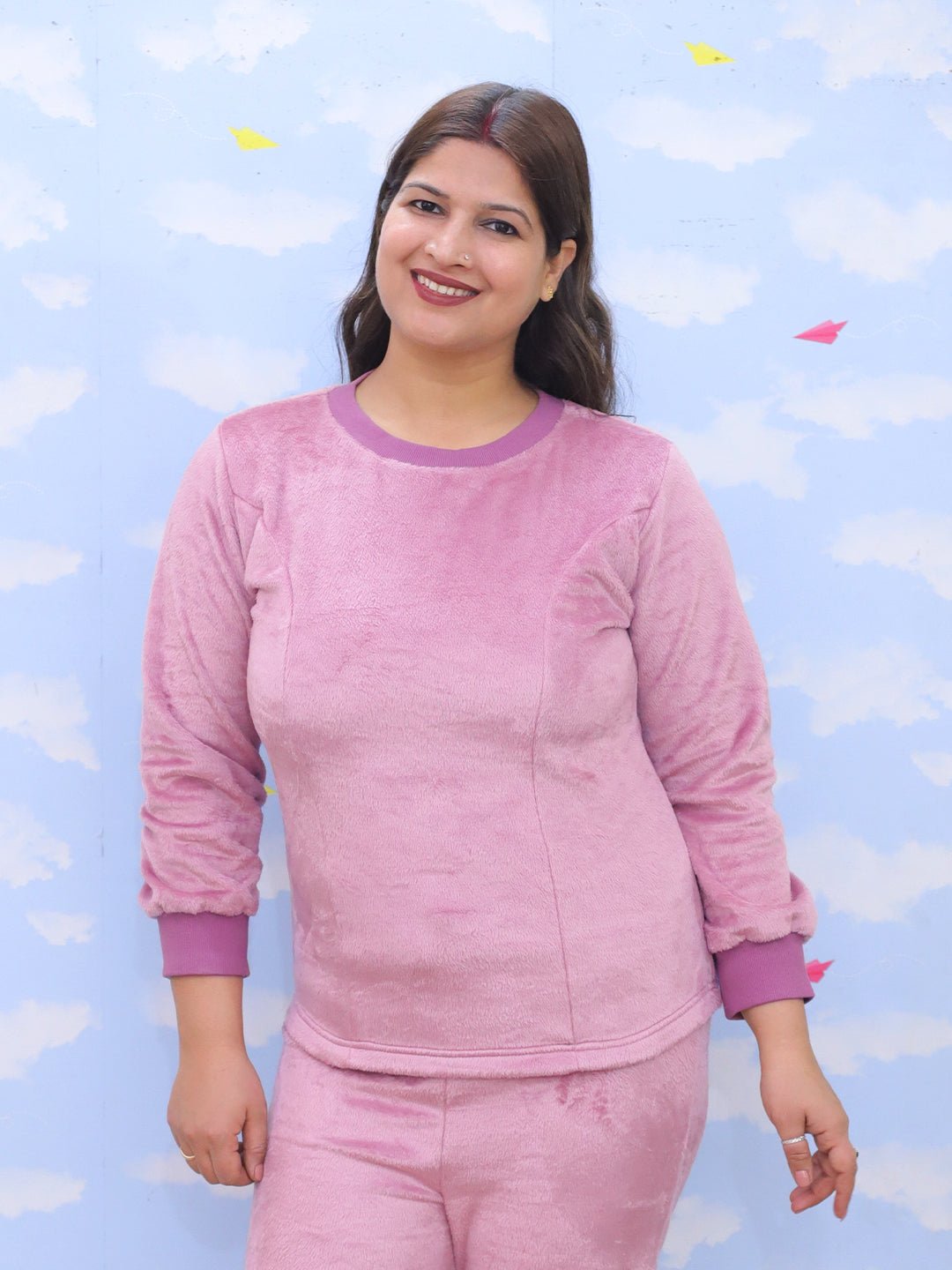 Twinning Combo: Puffin in Pink Womens and Kid Fleece Co - ord Sets - TWN2 - SD - PIPWKFC