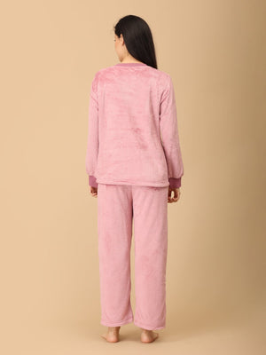 The Mom Store - Twinning Combo - Twinning Combo: Puffin in Pink Womens and Kid Fleece Co - ord Sets - TWN2 - SD - PIPWKFC