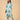 Twinning Set- Aqua Grid Womens and Girls Kurta Set - Twinning Combo