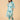 Twinning Set- Aqua Grid Womens and Girls Kurta Set - Twinning Combo