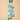Twinning Set- Aqua Grid Womens and Girls Kurta Set - Twinning Combo