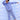 Twinning Set: Blue Snuggles Womens and Kids Fleece Night Suits - Twinning Combo