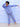 Twinning Set: Blue Snuggles Womens and Kids Fleece Night Suits - Twinning Combo