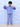 Twinning Set: Blue Snuggles Womens and Kids Fleece Night Suits - Twinning Combo