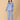 Twinning Set: Blue Snuggles Womens and Kids Fleece Night Suits - Twinning Combo