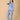 Twinning Set: Blue Snuggles Womens and Kids Fleece Night Suits - Twinning Combo