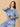 Twinning Set: Blue Snuggles Womens and Kids Fleece Night Suits - Twinning Combo