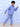 Twinning Set: Blue Snuggles Womens and Kids Fleece Night Suits - Twinning Combo