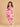 Twinning Set- Blush Grid Womens and Girls Kurta Set - Twinning Combo