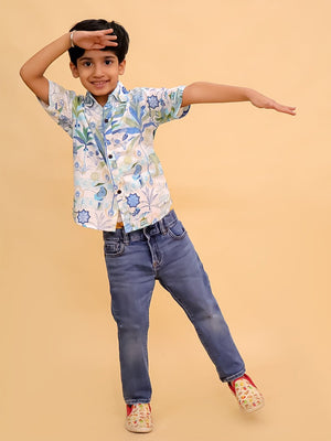 Twinning Set- Prowl Patrol Jungle Print Men's Shirt and Boys Shirt - Twinning Combo