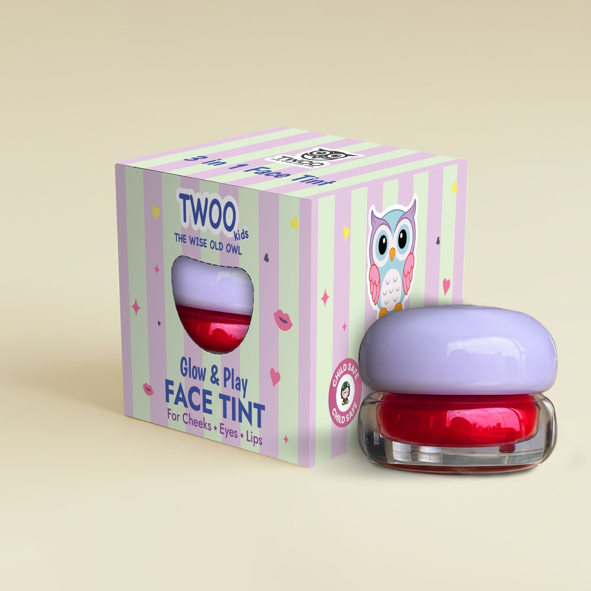 TWOO 3 - in - 1 Face Tint - Shadow Plum Kids Make Up