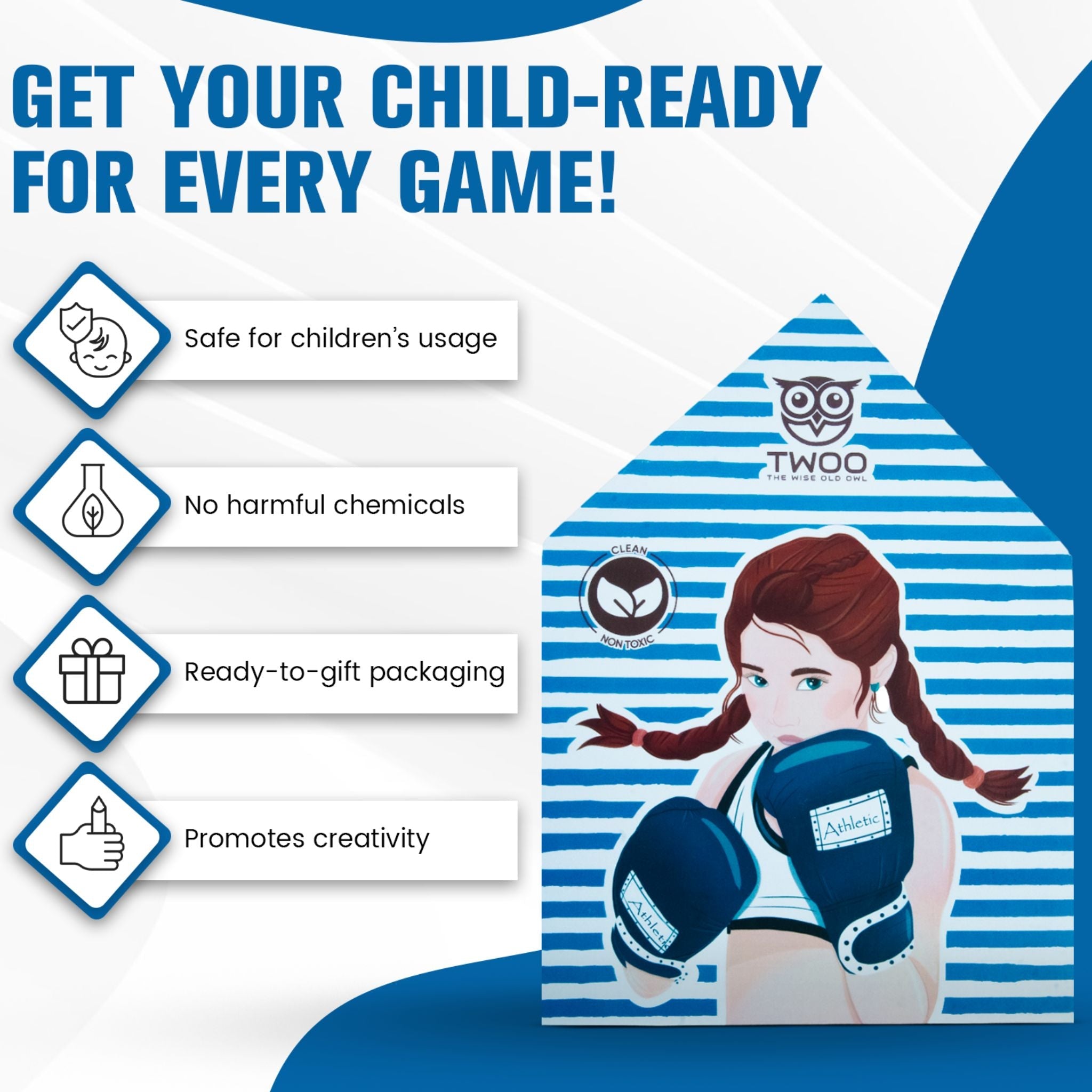 TWOO 8 in 1 Wise Box Beauty Kit for Girls: The Athletic Wise Box - The Athletic Wise Box
