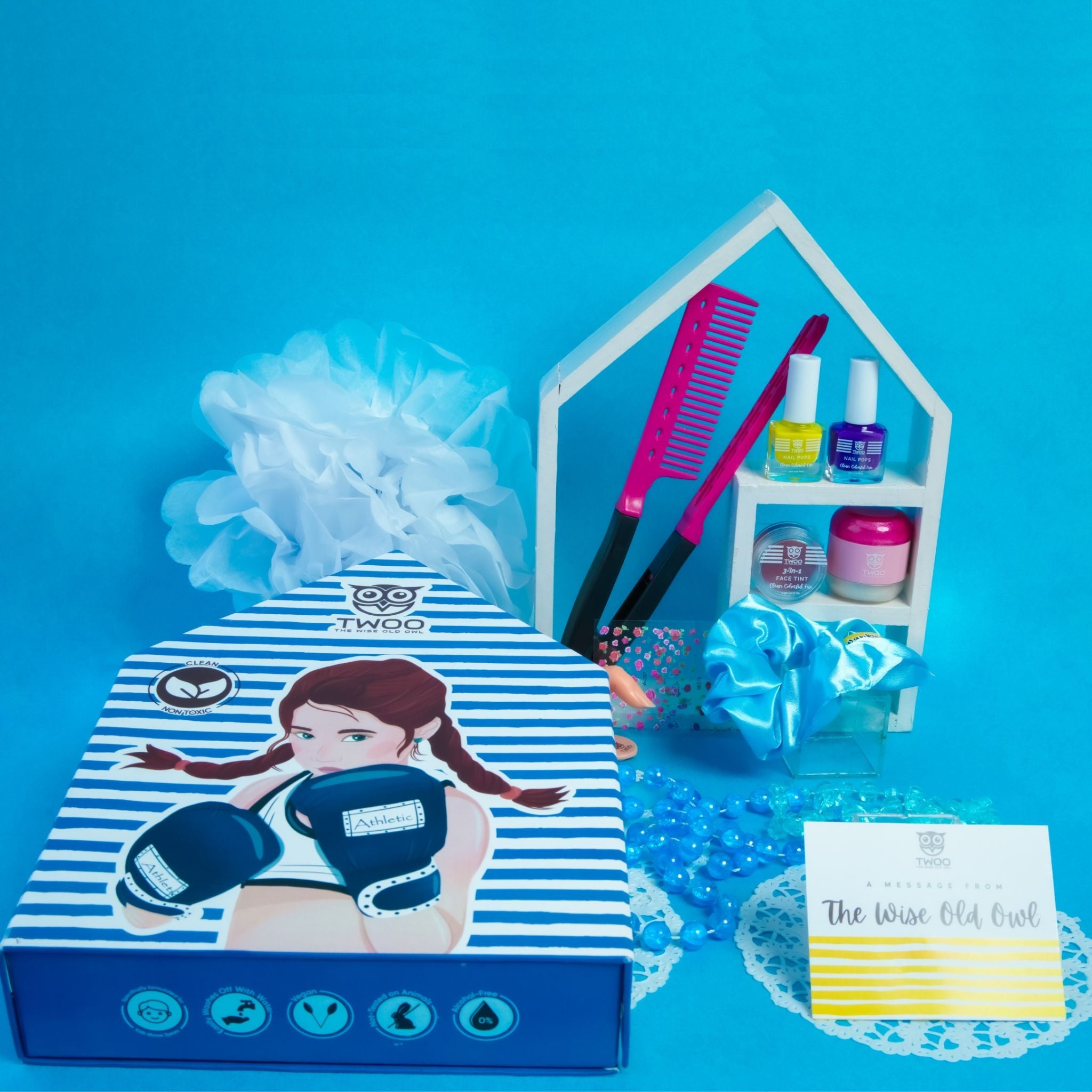 TWOO 8 in 1 Wise Box Beauty Kit for Girls: The Athletic Wise Box - The Athletic Wise Box