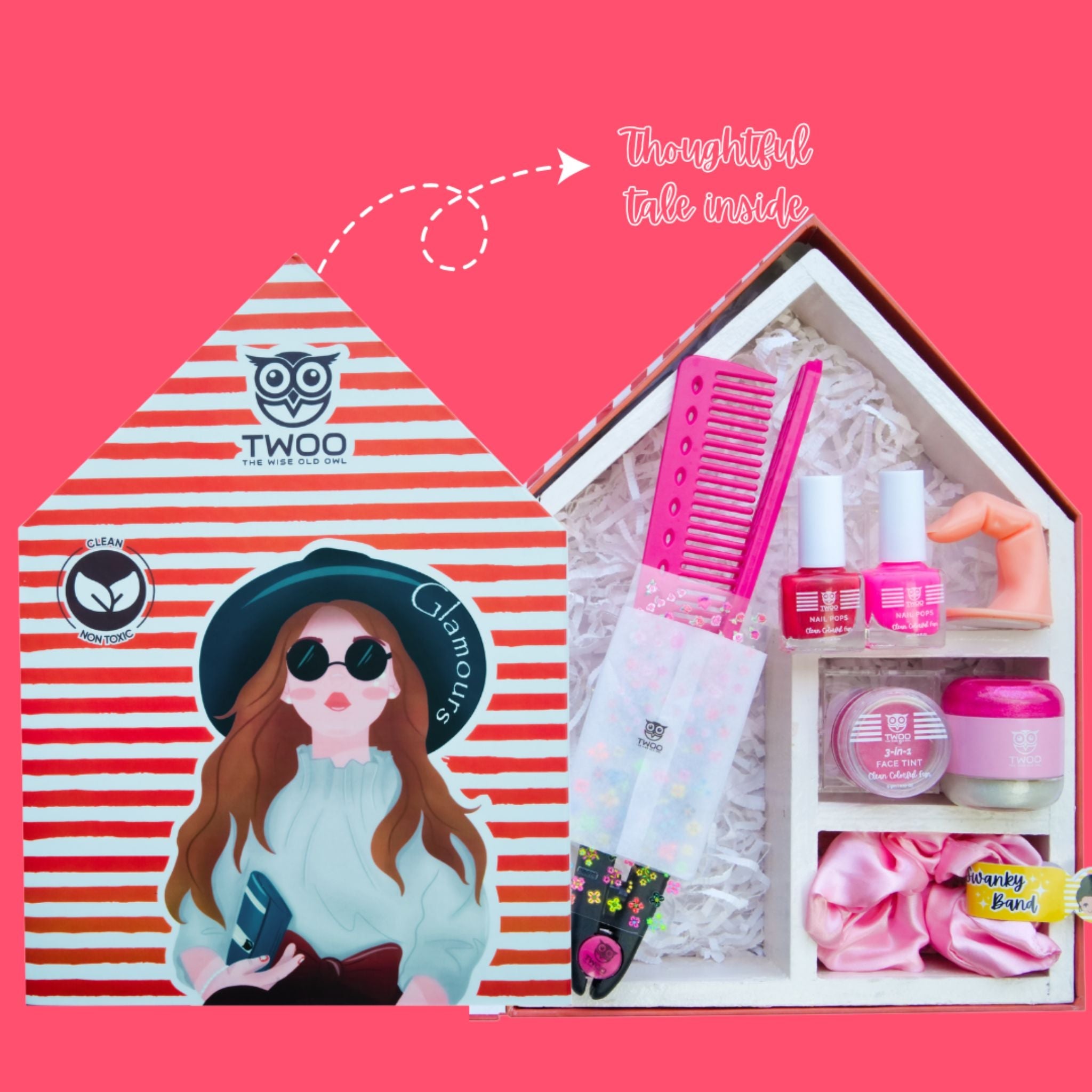 TWOO 8 in 1 Wise Box Beauty Kit for Girls: The Glamorous Wise Box - ‎The Glamorous Wise Box