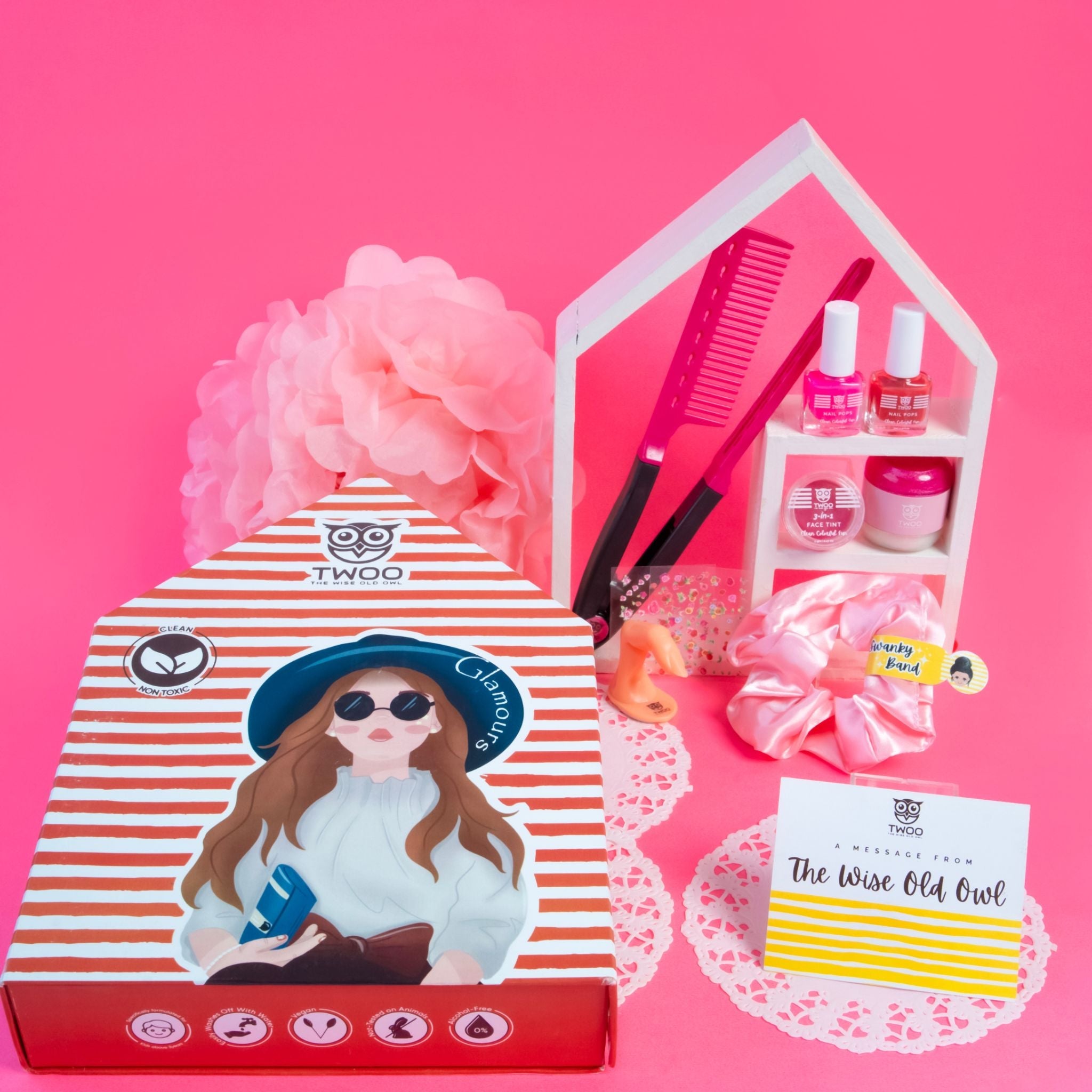 TWOO 8 in 1 Wise Box Beauty Kit for Girls: The Glamorous Wise Box - ‎The Glamorous Wise Box