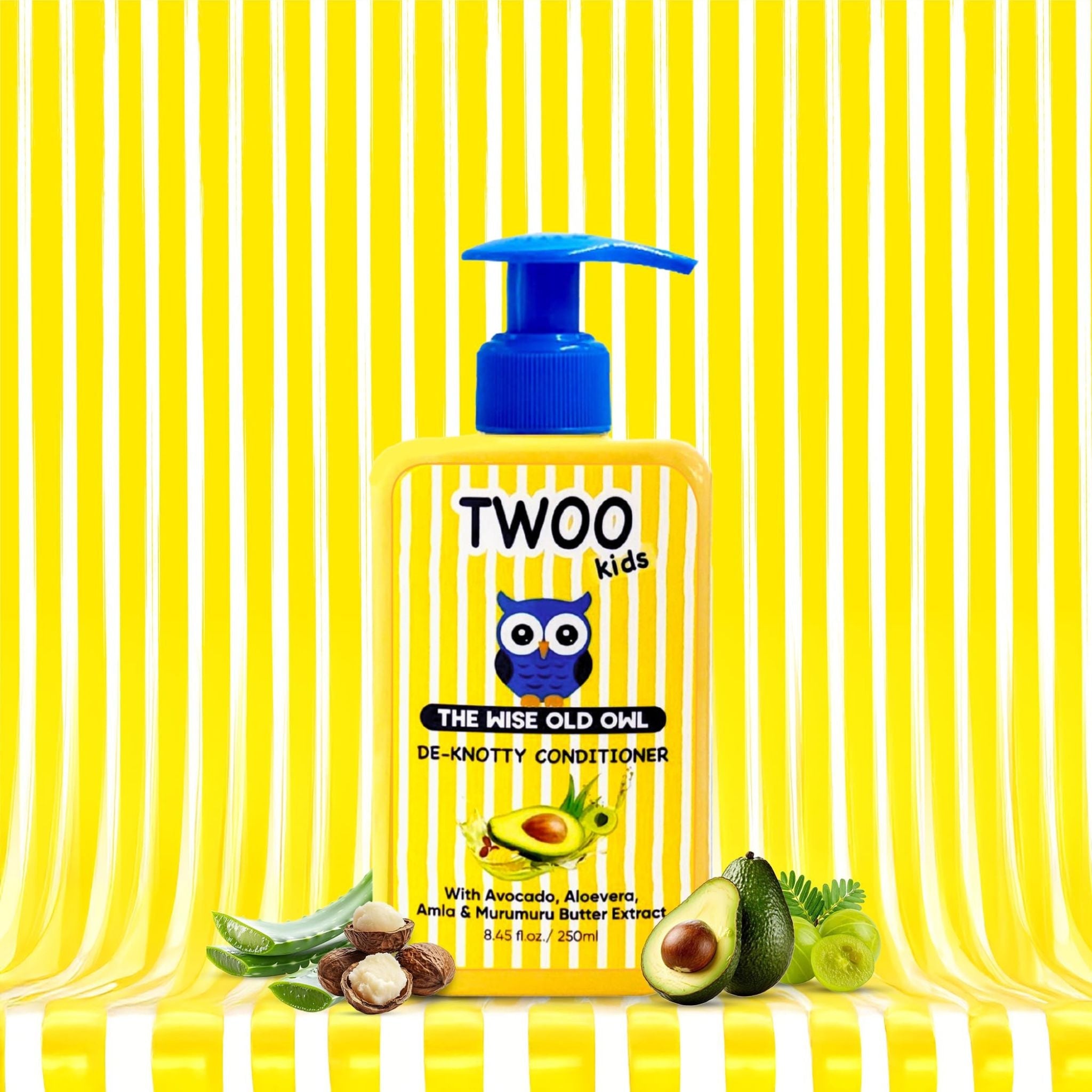 TWOO Kids De - Knotty Conditioner with Avocado, Aloe Vera & Murumuru Butter – 250ml - 8906002231805