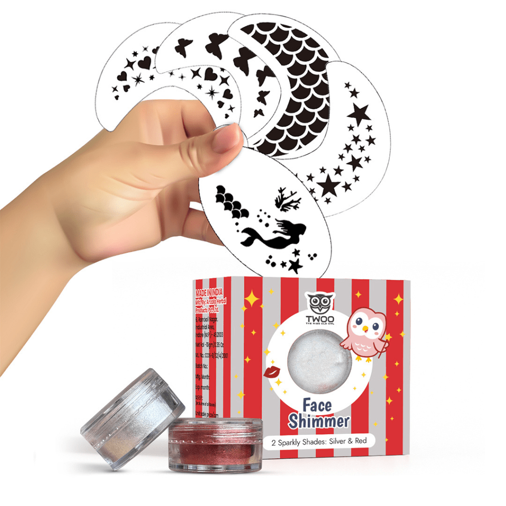 TWOO Shimmer & Stencils - Rainbow Queen - silver Accessories