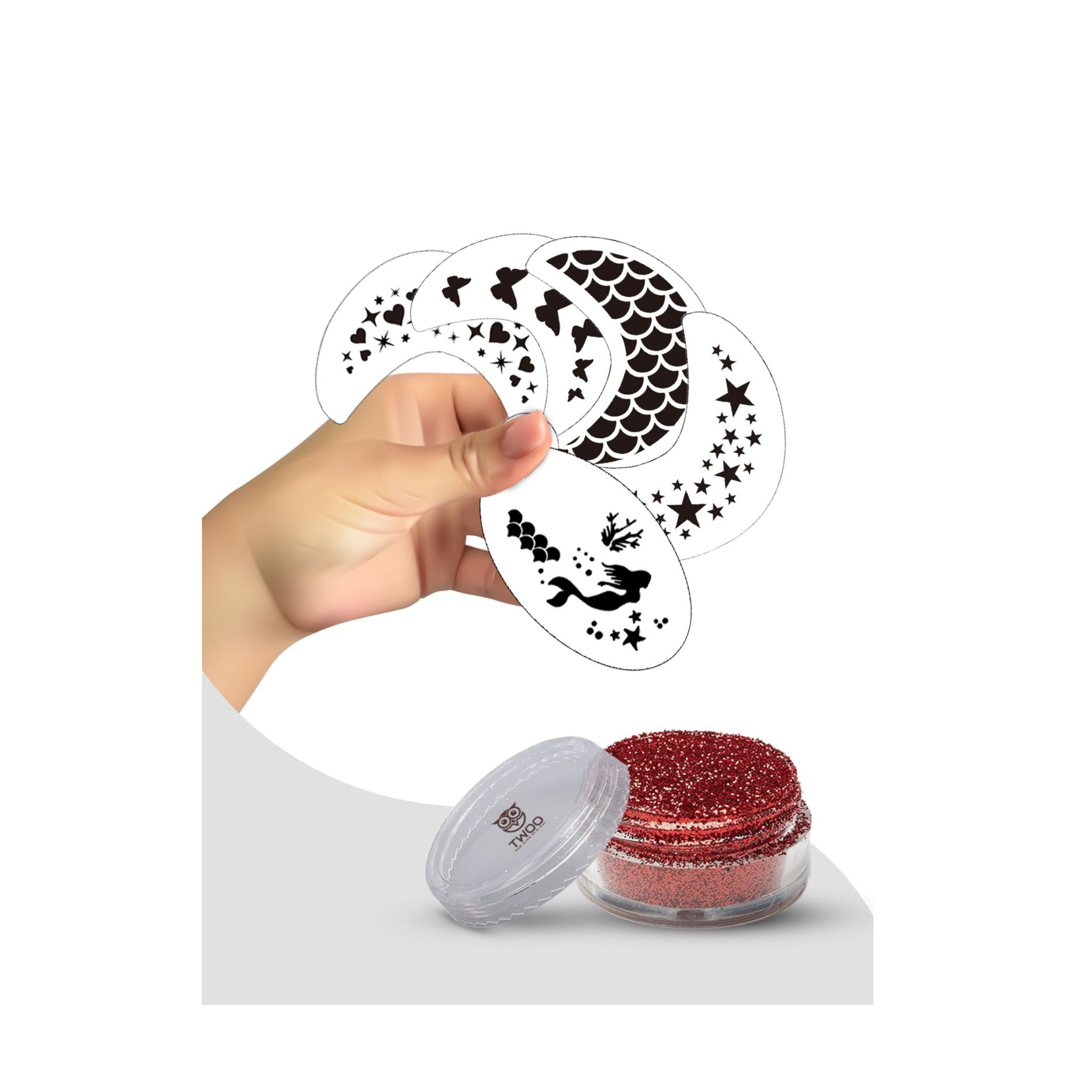 TWOO Shimmer & Stencils - Rainbow Queen - 8906002232000