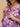 Close-up of concealed nursing zipper on ultra-violet floral printed maternity kurta.
