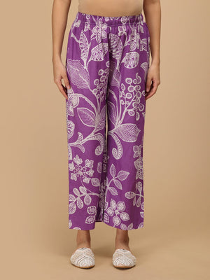 Ulta - Violet Beauty Nursing and Maternity Anarkali Kurta Set - Purple Maternity Ethnic Set